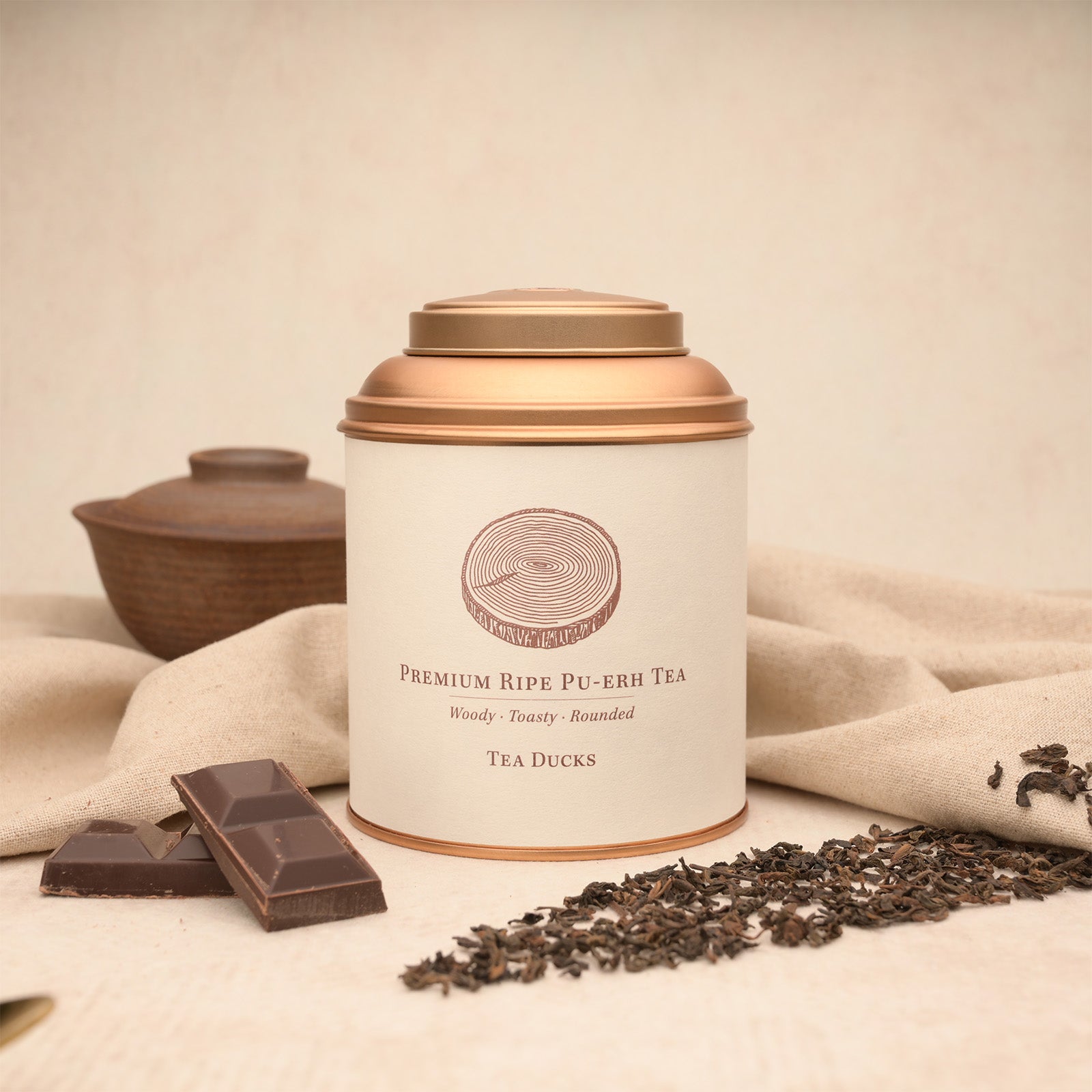 Premium Ripe Pu-erh tea caddy